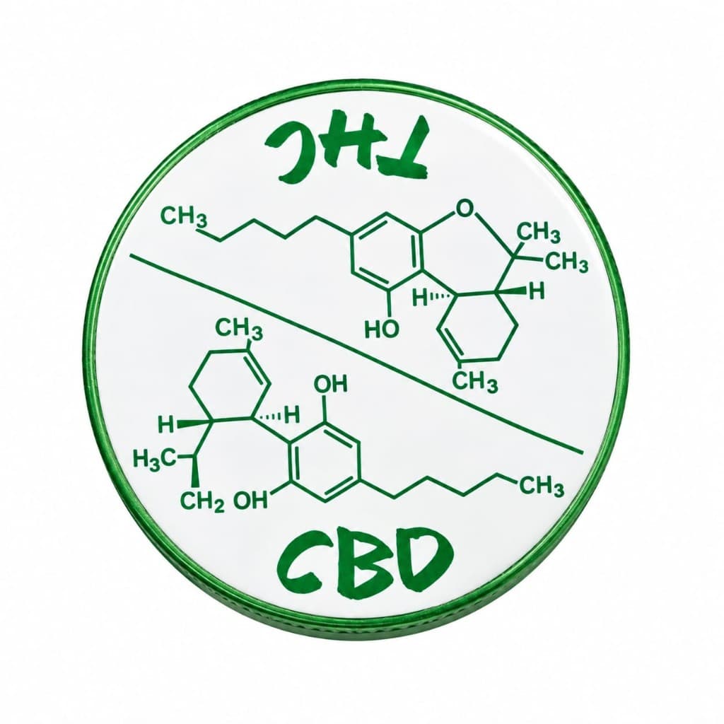 Grinder Metálico CBD Moléculas