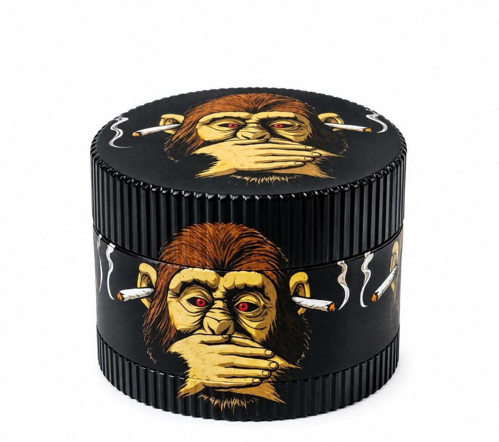 Grinder Metálico Mono "Hear No Evil"